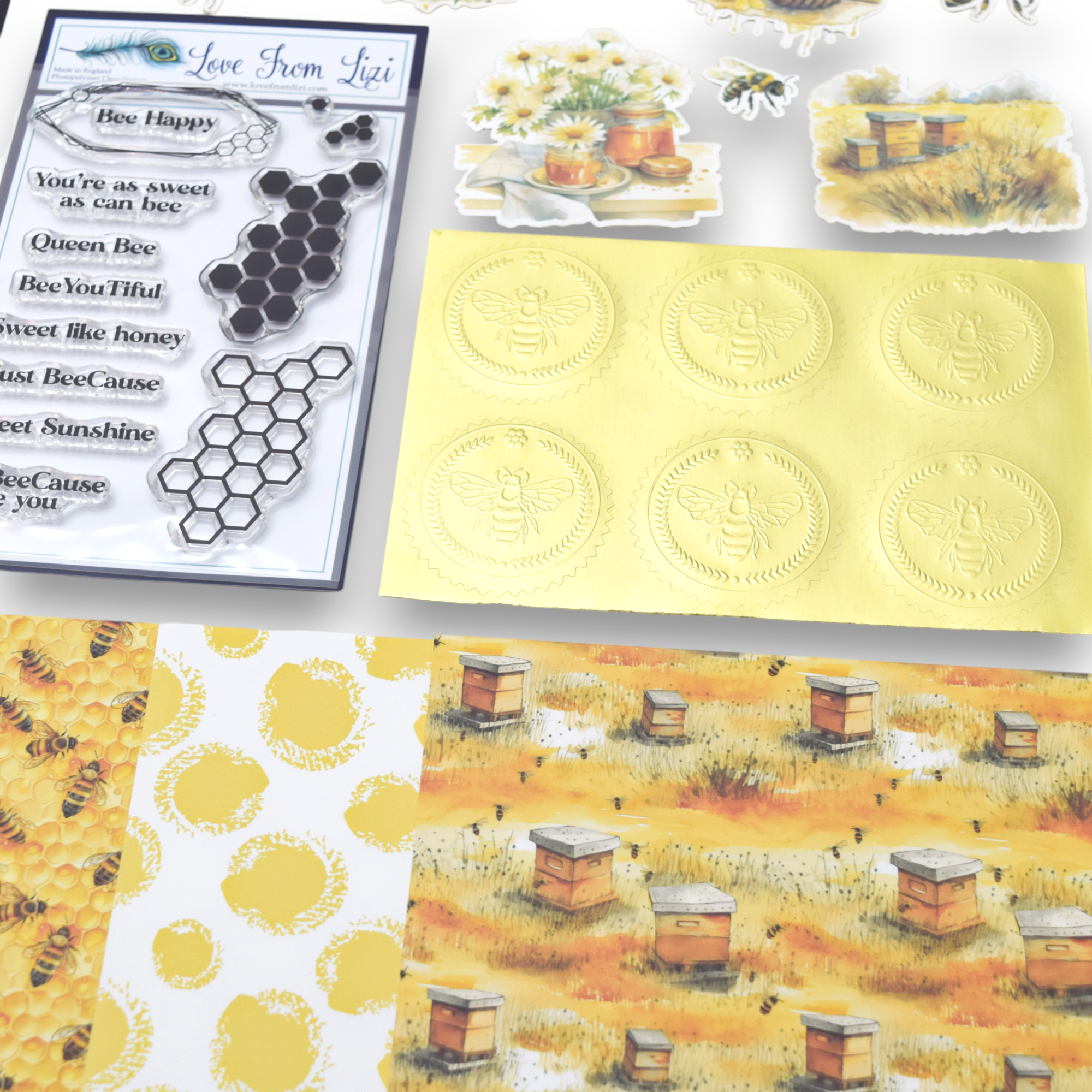LFL July 25 Card Kit - Bee Happy
